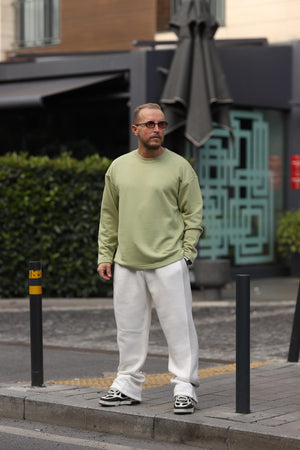 Yeşil Basic Sweatshirt