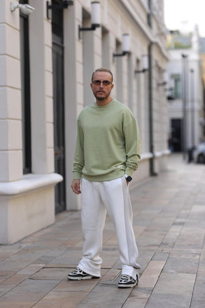 Yeşil Basic Sweatshirt