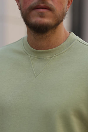 Yeşil Basic Sweatshirt