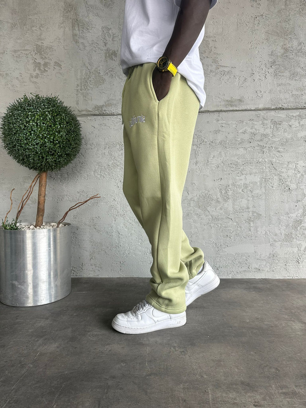 Yeşil Yazı Detaylı Eşofman