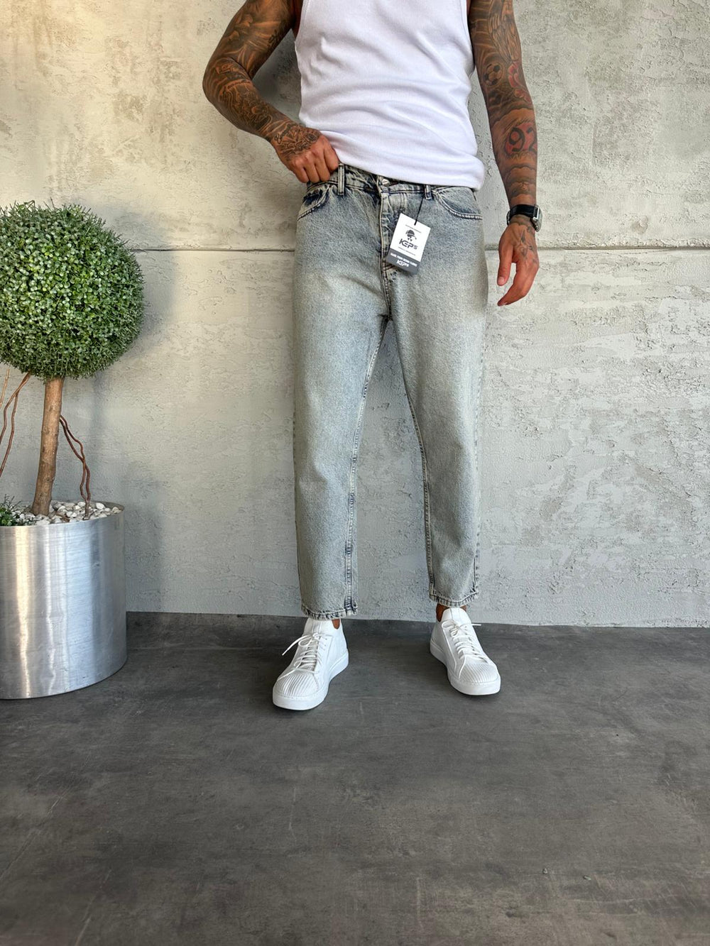 Yıkamalı Boyfriend Jean