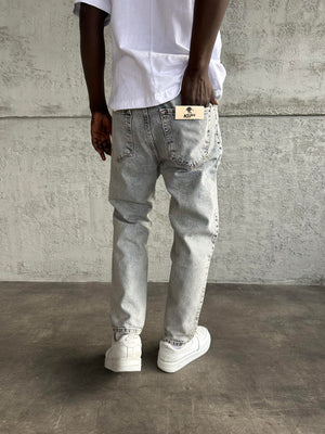 Yıkamalı Lazerli Boyfriend Jean