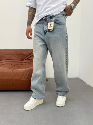 Yıkamalı Relax Baggy Jean