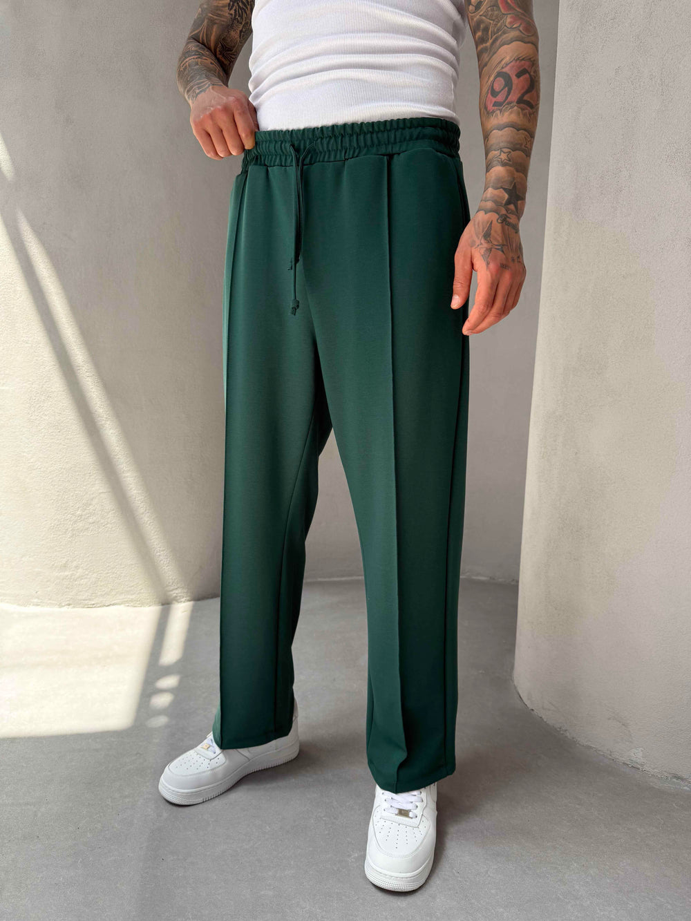 Zümrüt Doubleface Kumaş Baggy Pantolon